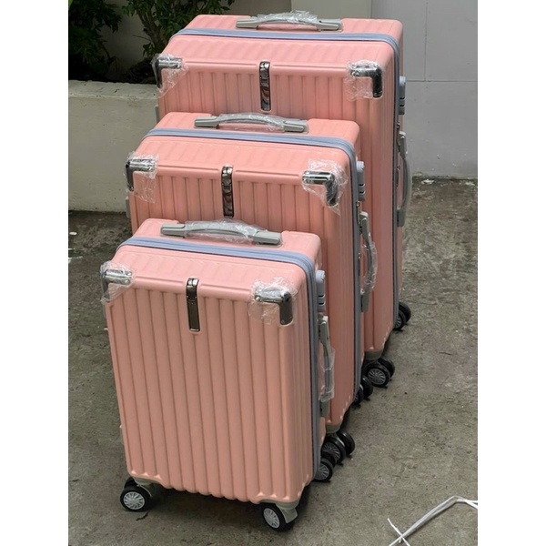 Vali kéo, vali du lịch nhựa dẻo đựng 15-20kg size 24inch bánh xe xoay 360