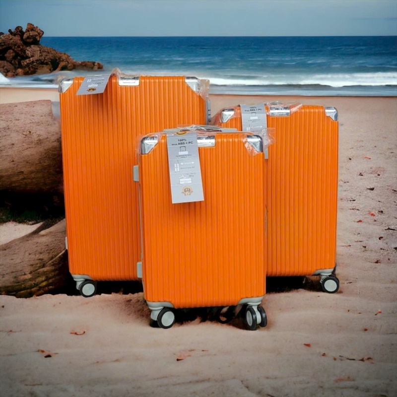 Vali kéo, vali du lịch nhựa dẻo đựng 15-20kg size 24inch bánh xe xoay 360