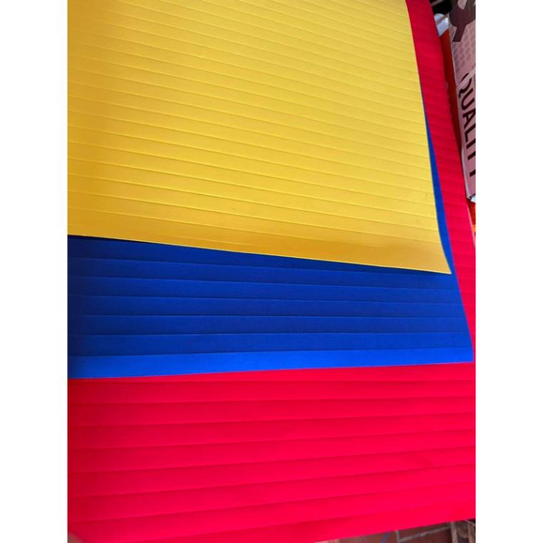 Giấy gấp quạt đỏ nhung trang trí, khổ 55x80cm, có nếp gấp sẵn hàng đẹp Only Store