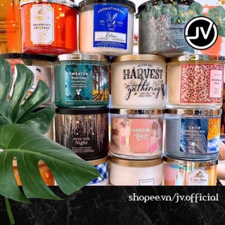 🔮 NẾN 3 BẤC BATH AND BODY WORK (Champagne Toast, Mahogany Teakwood, Marshmallow Fireside,Fresg Balsam..)