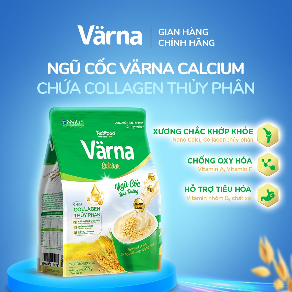 Ngũ cốc dinh dưỡng Värna Calcium - Xương chắc cơ khỏe - Varna