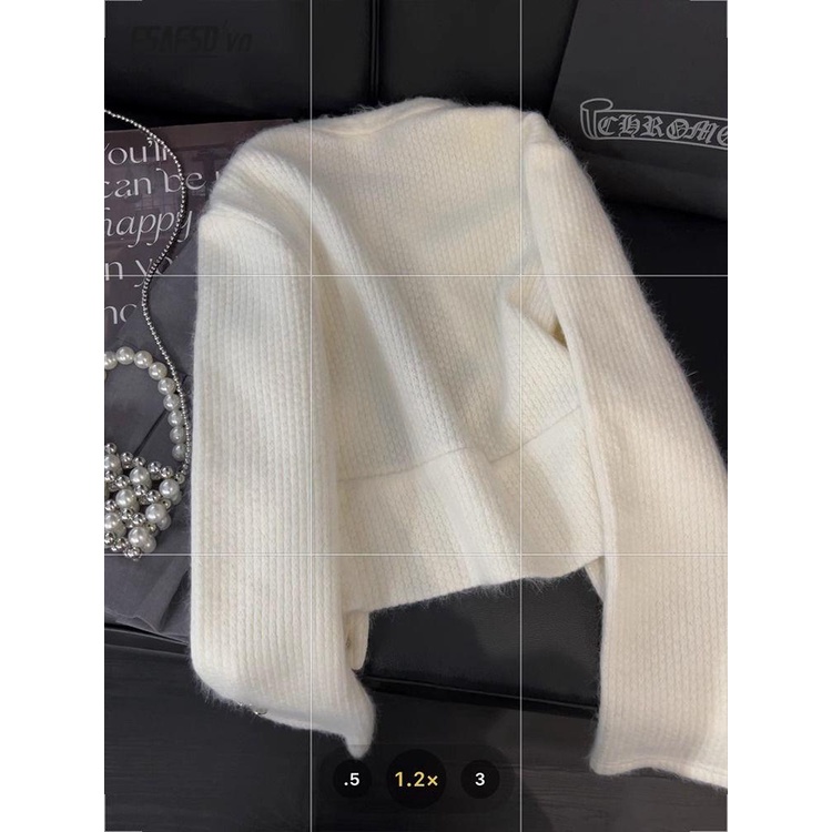 Áo Khoác cardigan Dệt Kim Nhiều Hàng Nút Kiểu Pháp Thời Trang Thu Đông 2023 Mới