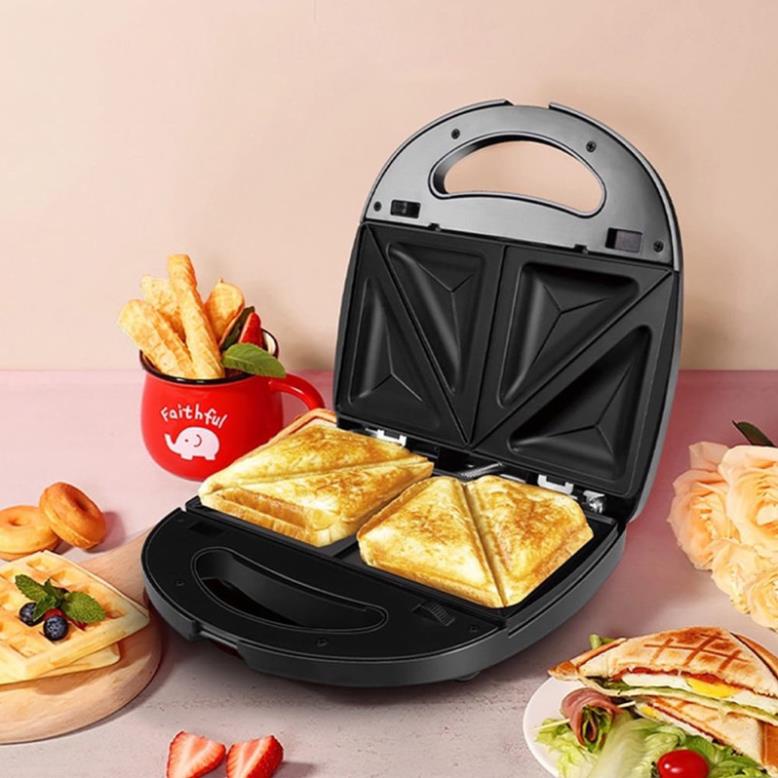 ✔️ Máy nướng bánh mì,máy kẹp bánh sandwich, nhỏ gọn, nướng bánh siêu tốc, cho bạn bữa sáng nhanh, tiện lợi