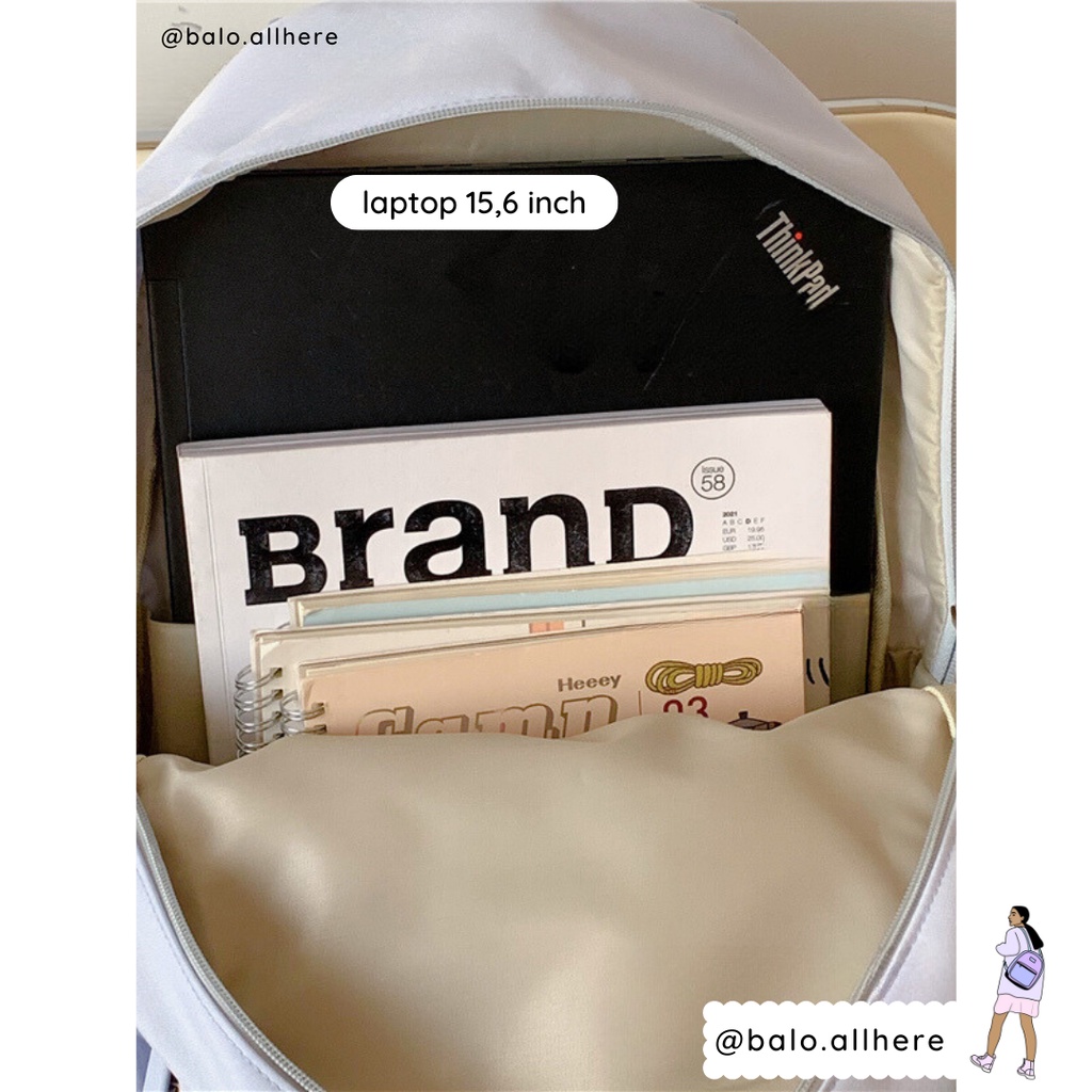 Balo Cặp Sách Đi Học Nam Nữ Chống Nước