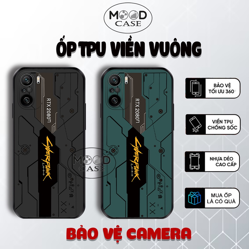 Ốp cạnh vuông Redmi K40 , Redmi K40 Pro , K40 Gaming BẢO VỆ CAM - MoodCase