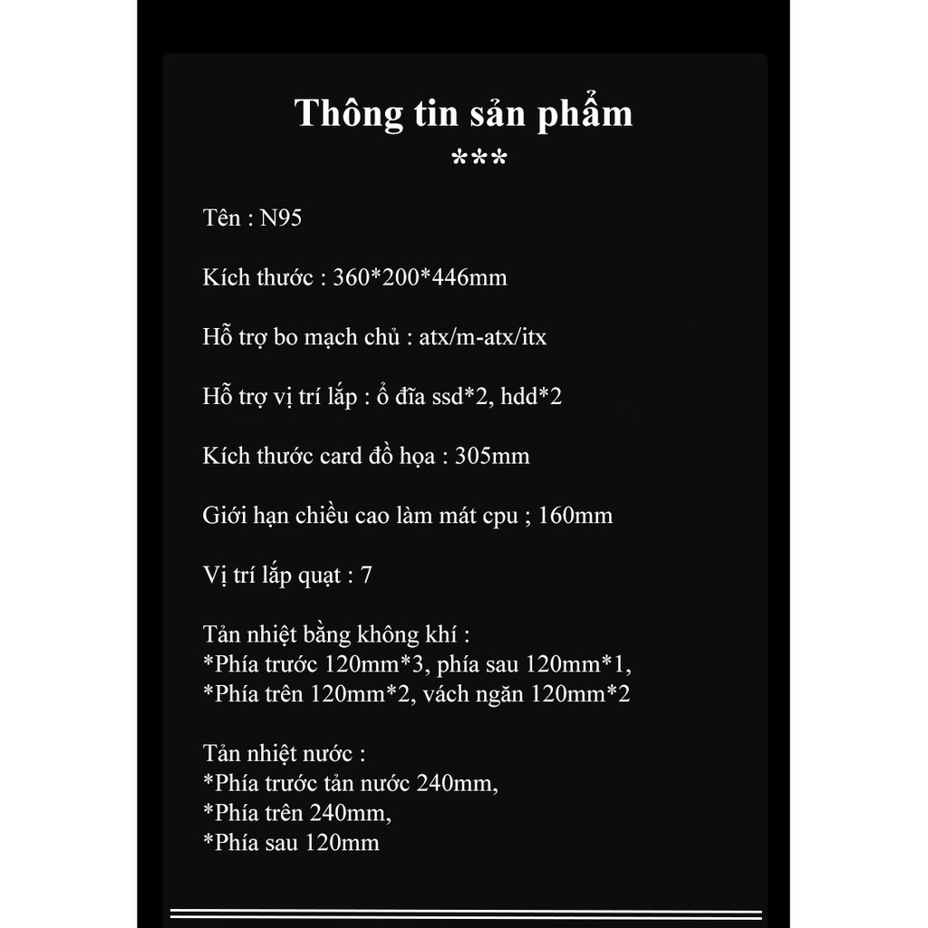 Vỏ máy tính Golden Field N95FA - Hàng chính hãng