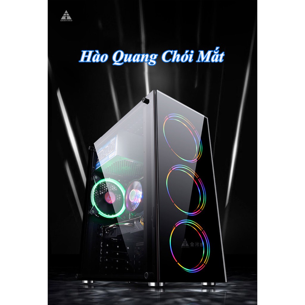 Vỏ case máy tính Golden Field H3B  - Hàng Chính Hãng
