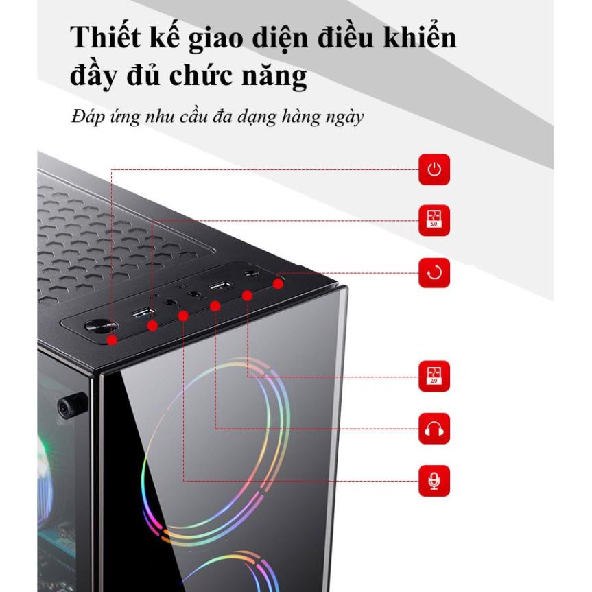 Vỏ case máy tính Golden Field H3B  - Hàng Chính Hãng
