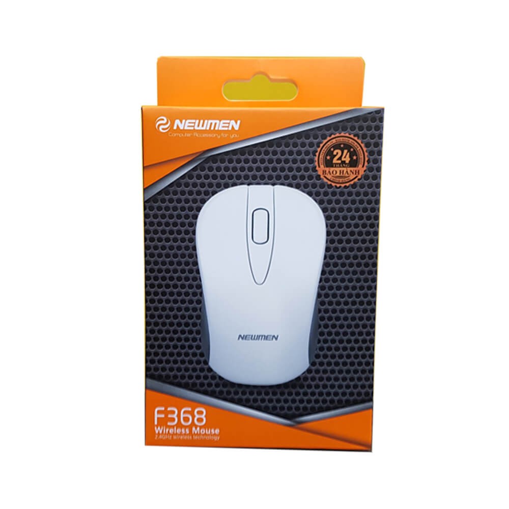 Chuột máy tính không dây Newmen F368,kết nối 2.4Ghz,sử dụng trên nhiều loại bề mặt-Hàng Chính Hãng,bảo hành 24 tháng