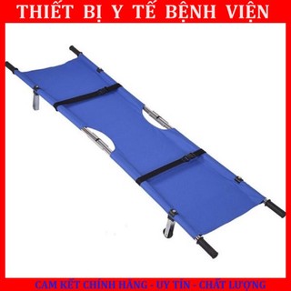 Cáng cứu thương khung dày chắc chắn , có bánh xe, có đai an toàn