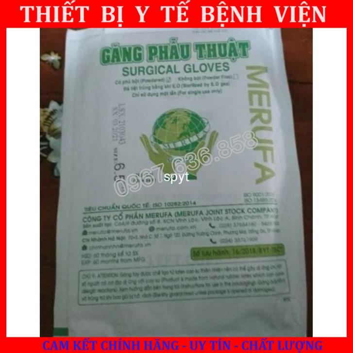 Găng Tay Phẫu Thuật Tiệt Trùng - 50 Đôi - TBYT BỆNH VIỆN