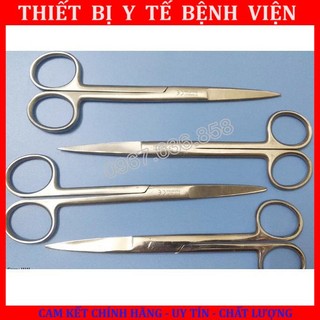 Kéo thẳng nhọn các cỡ 10cm, 12cm, 14cm, 16cm, 18cm, 20cm dùng trong thẩm mỹ