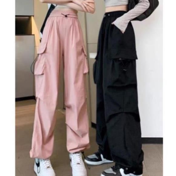Quần Jogger túi hộp chất kaki mềm from rộng QU10
