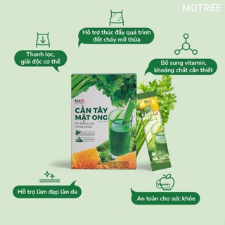 Bột Cần Tây Mật Ong R.a.u Motree Hỗ Trợ Giảm Cân Detox Giúp Eo Thon Dáng