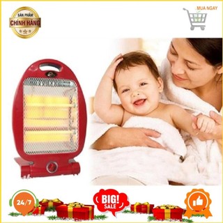 Quạt sưởi Đèn sưởi hồng ngoại hình cá 800w, có role an toàn