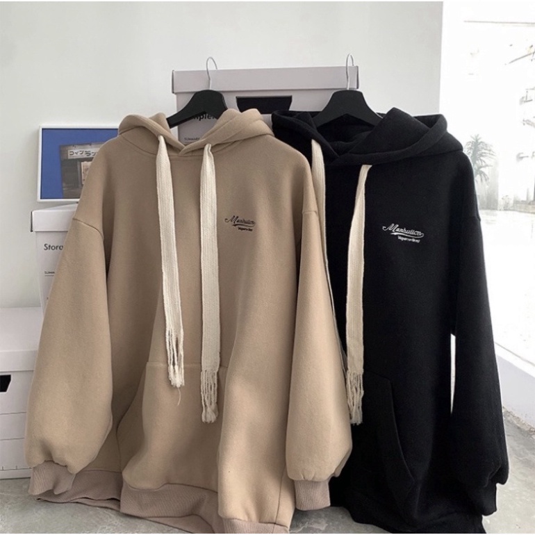 Áo hoodie nam nữ chất nỉ bông 2 lớp dày dặn hình thêu chữ TOM