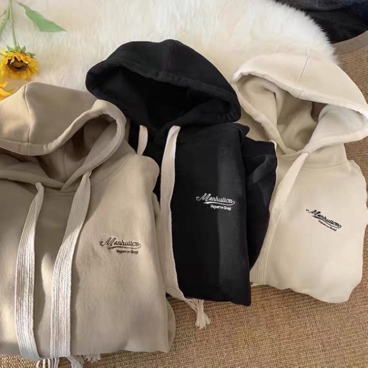 Áo hoodie nam nữ chất nỉ bông 2 lớp dày dặn hình thêu chữ TOM