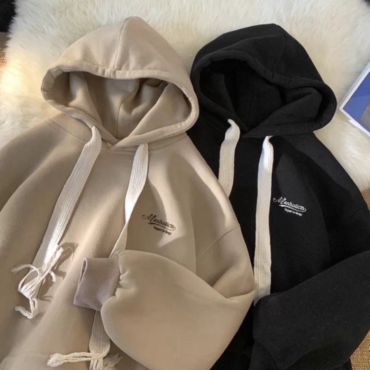 Áo hoodie nam nữ chất nỉ bông 2 lớp dày dặn hình thêu chữ TOM