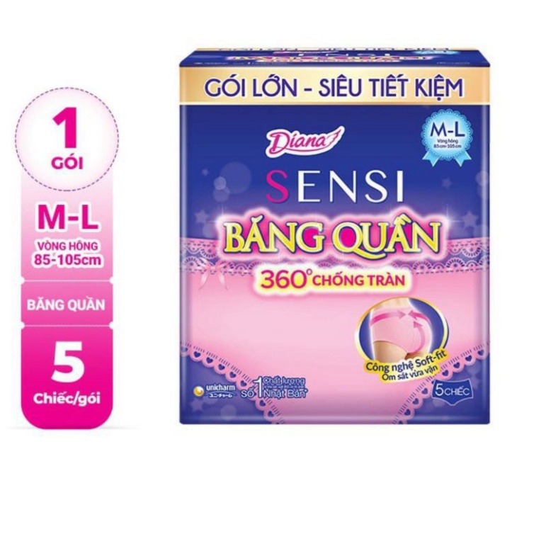 Băng dọn dẹp Diana Sensi dạng quần siêu thấm hút sz M