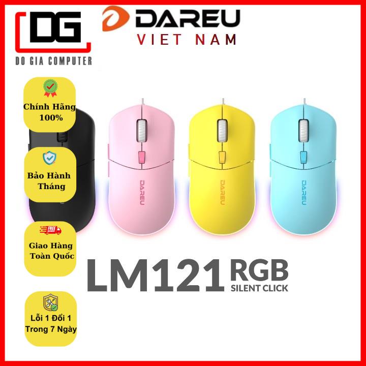 Chuột Dareu LM121 RGB LED ( Silent Click - Cổng USB)