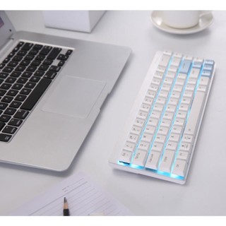 Bàn phím cơ Dareu EK868 Bluetooth WHITE 68KEY (SLIM, Brown/ Red D-KAILH switch)