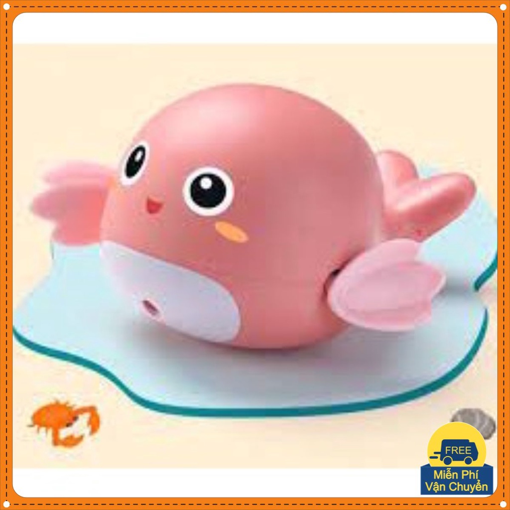 Đồ chơi cá heo vặn cót lội nước rùa bơi trong nước, Đồ chơi nhà tắm cho bé an toàn, thích thú và rẻ ạ