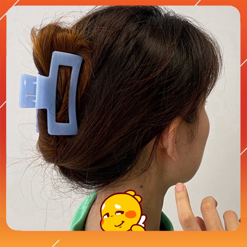 Kẹp Tóc Hình Vuông Màu Sắc vintage Dành Cho Nữ 11cm 1k 1k
