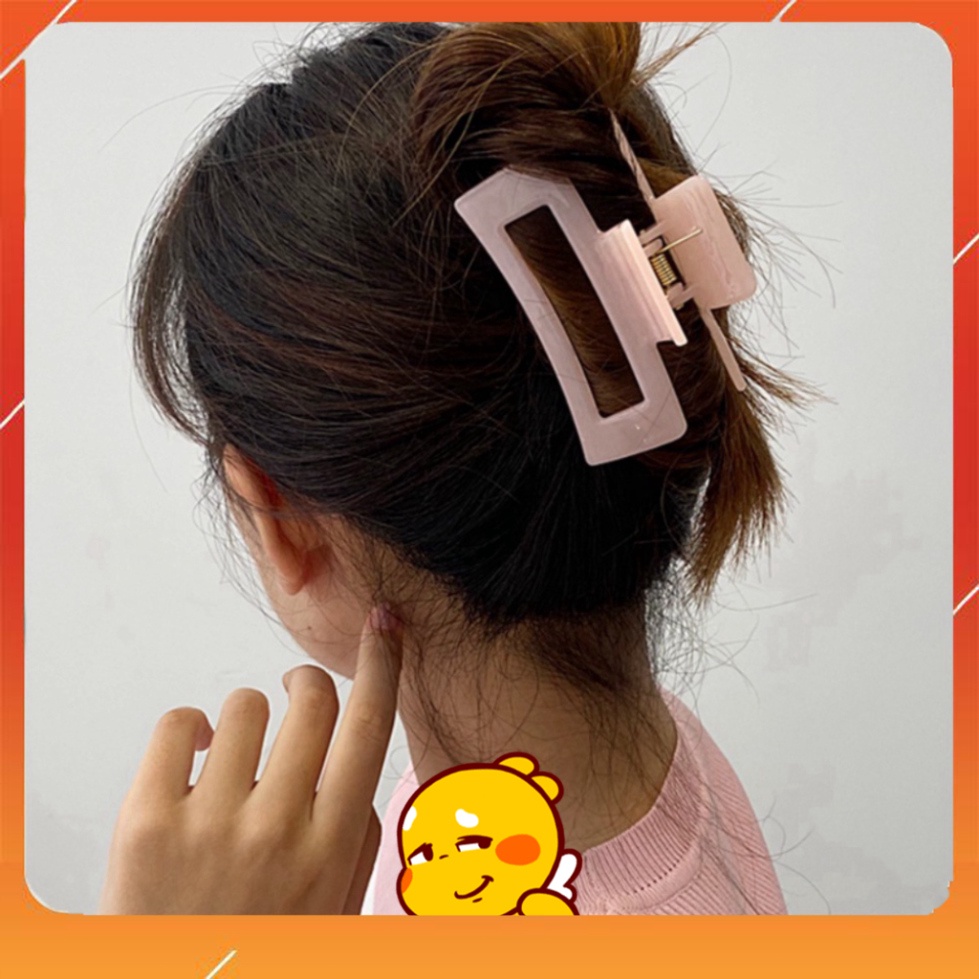 Kẹp Tóc Hình Vuông Màu Sắc vintage Dành Cho Nữ 11cm 1k 1k