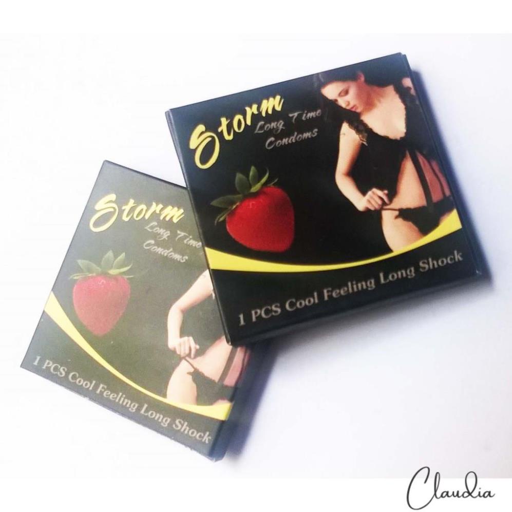 Combo 10 Hộp Bao Cao Su Bi STORM - 7 Bi Lớn, Hương Dâu Bi Lớn Kich Thích Mạnh Mẽ Cho Phái Nữ.  - Durextoy