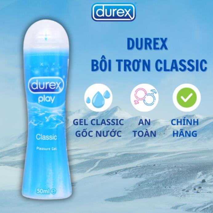 Gel bôi trơn Durex Play Classic 50ml. Gel Gốc Nước An Toàn, Hết Khô Hạn, Tăng Tiết Nhờn, Yêu Lôi Cuốn
