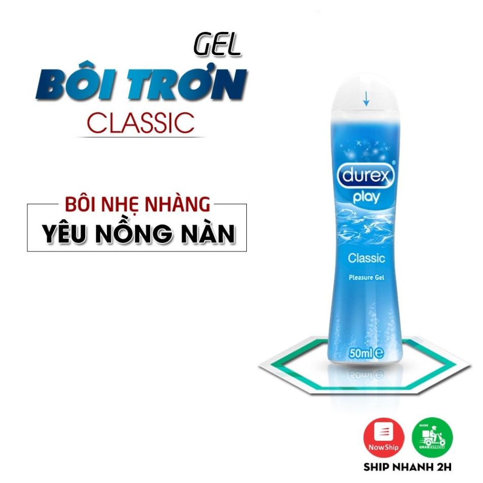 Gel bôi trơn Durex Play Classic 50ml. Gel Gốc Nước An Toàn, Hết Khô Hạn, Tăng Tiết Nhờn, Yêu Lôi Cuốn