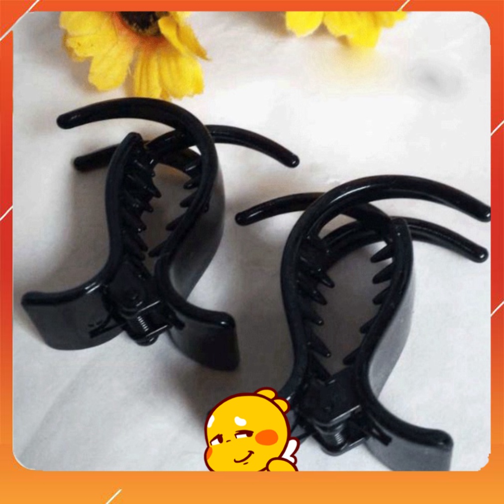 Kẹp tóc càng cua Đen nhám Đen bóng Dẻo Không Gãy 1k 1k