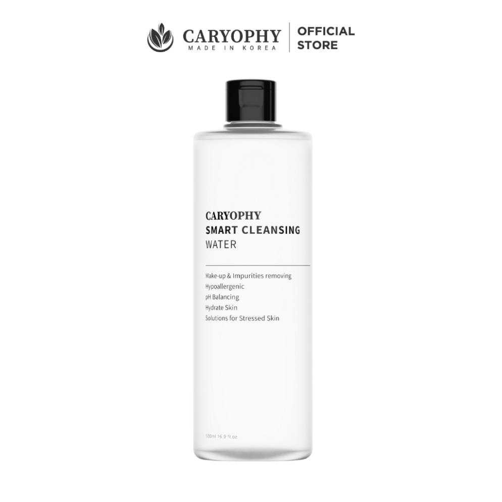 Nước tẩy trang Caryophy 500ml cho da mụn nhạy cảm Smart Cleansing Water