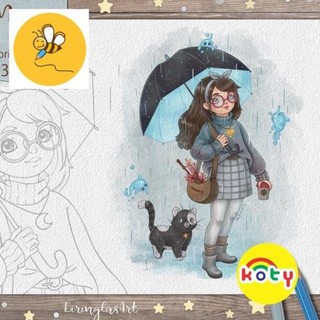 Line art tranh tô màu combo 10 tranh giấy