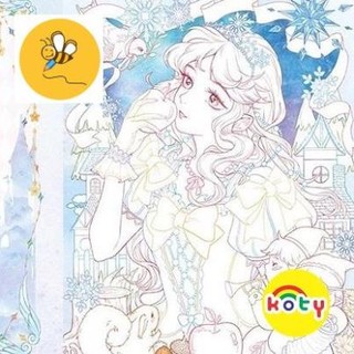 Line art tranh tô màu combo 10 tranh giấy
