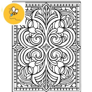 Tranh tô màu tranh trừu tượng - bộ 15 tờ tranh tô màu a4 a5 dành cho màu sáp, màu chì - tranh tô màu
