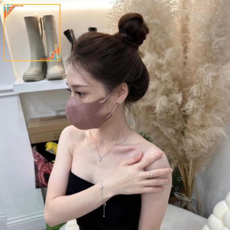 99x [Túi 10 99xái] Khẩu Trang 3D Thái Lan màu Trendy, không xù lông, đeo êm tai, thoáng mát