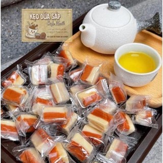 500gr Kẹo Dừa sáp cà phê muối, kẹo dừa mix vị