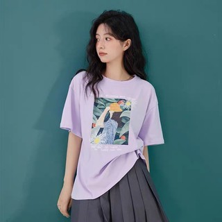 Áo Thun Nữ Form Rộng In Hình MENINA_STUDIO, áo thun nữ vải cotton 100% mẫu áo tết 2024