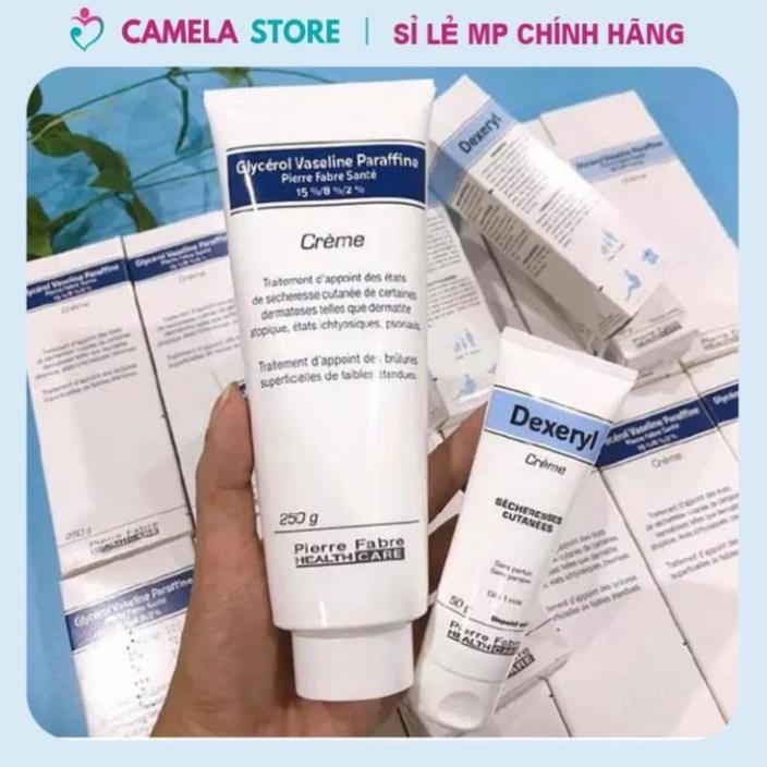 Kem nẻ Dexeryl nẻ chàm Glycerol Vaseline Paraffine Creme (250g) Pháp dưỡng ẩm giúp da không khô rát, mềm mịn, an toàn
