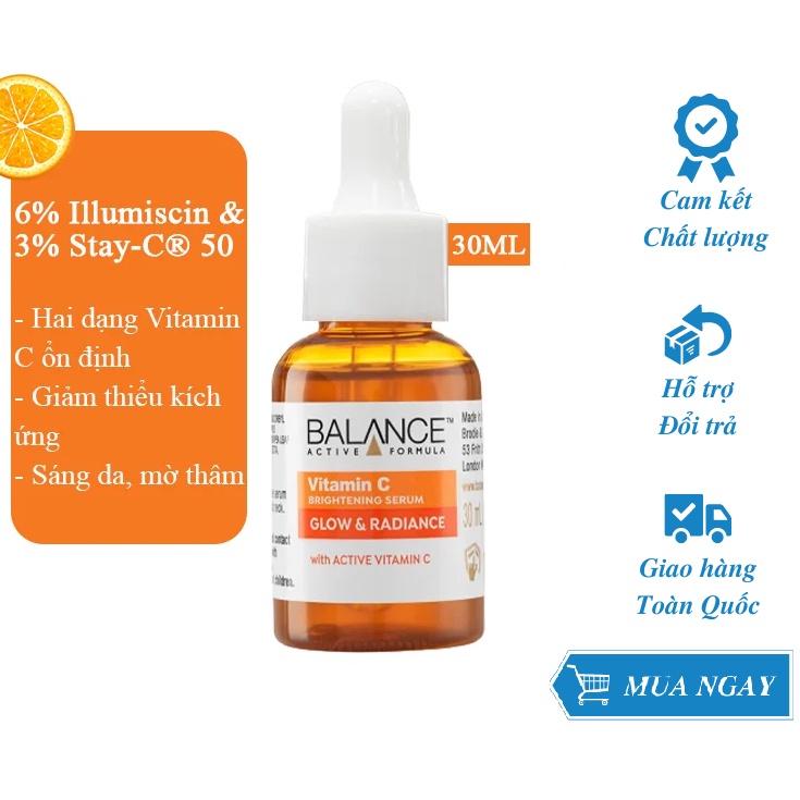 Serum mờ thâm sau mụn Vitamin C Balance Active Formula 30ml-CH
