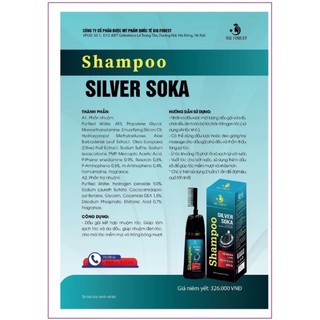 DẦU GỘI PHỦ BẠC SHAMPOO SILVER