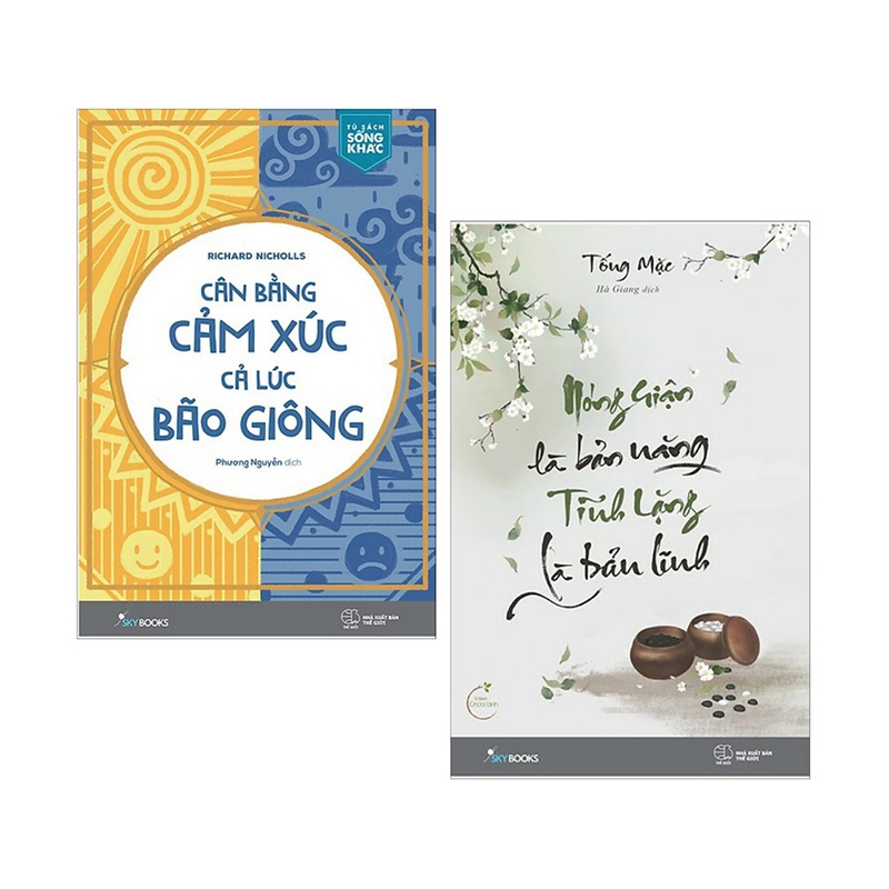 Sách Sách - Combo Cân bằng cảm xúc cả lúc bão giông + Nóng giận là bản năng Tĩnh lặng là bản lĩnh(combo,lẻ) -