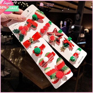 Set kẹp tóc Noel 5 chi tiết xinh xắn