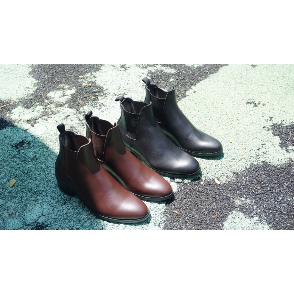 Giày Chelsea Boots Nam Da Bò Cổ Cao Chính Hãng, Chelsea Boots Đẹp, Thời Trang, nhẫn nhịn CSB 005 - 𝗖𝗔𝗠𝗘𝗢