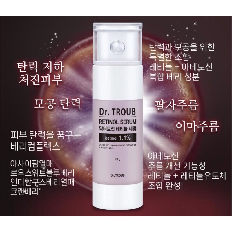 Tinh chất sidmool dr troub skin returning retinol serum