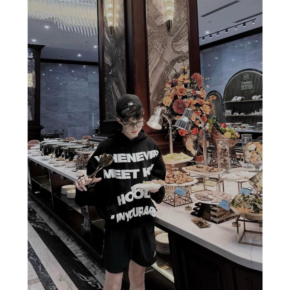 Áo Hoodie Nam Boy Phố Whenever Chữ Nổi Trước Ngực , Áo Hoodie Travis scott Nam Nữ Vải Nỉ Bông Dày Dặn