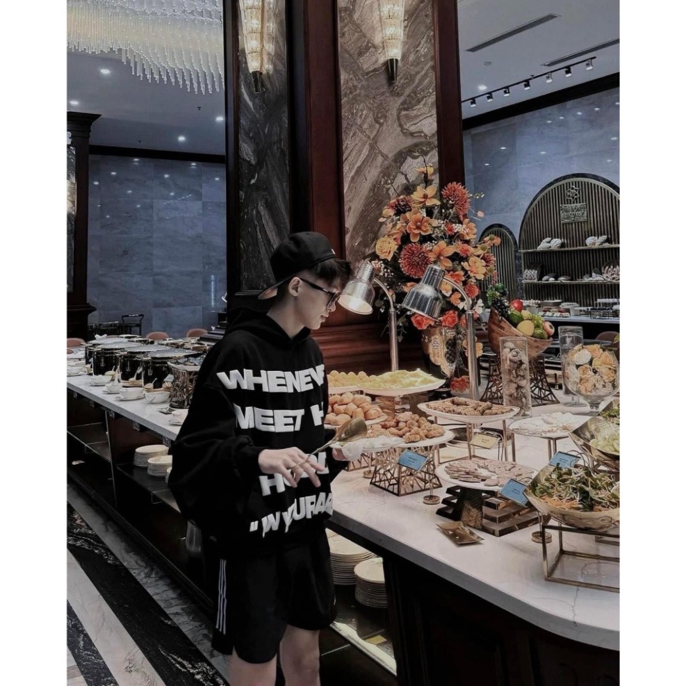 Áo Hoodie Nam Boy Phố Whenever Chữ Nổi Trước Ngực , Áo Hoodie Travis scott Nam Nữ Vải Nỉ Bông Dày Dặn