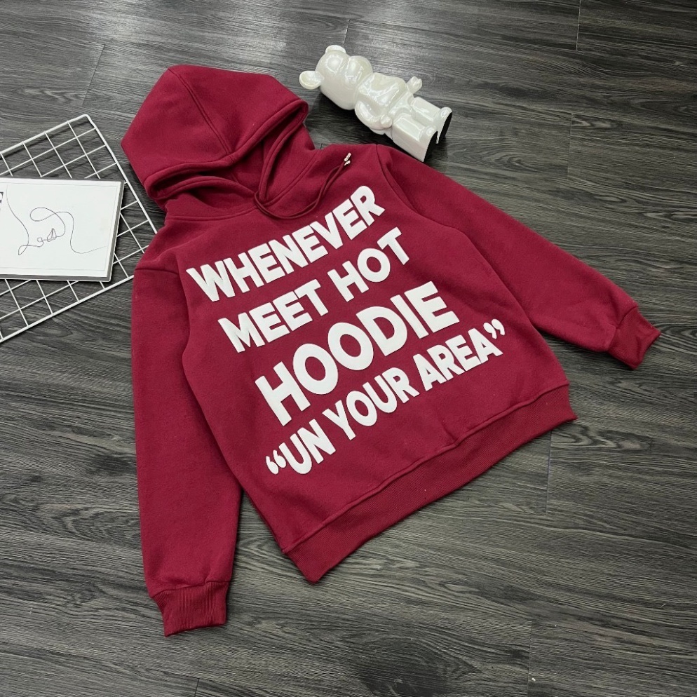 Áo Hoodie Nam Boy Phố Whenever Chữ Nổi Trước Ngực , Áo Hoodie Travis scott Nam Nữ Vải Nỉ Bông Dày Dặn