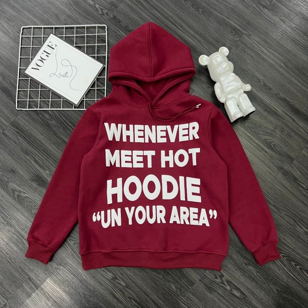 Áo Hoodie Nam Boy Phố Whenever Chữ Nổi Trước Ngực , Áo Hoodie Travis scott Nam Nữ Vải Nỉ Bông Dày Dặn